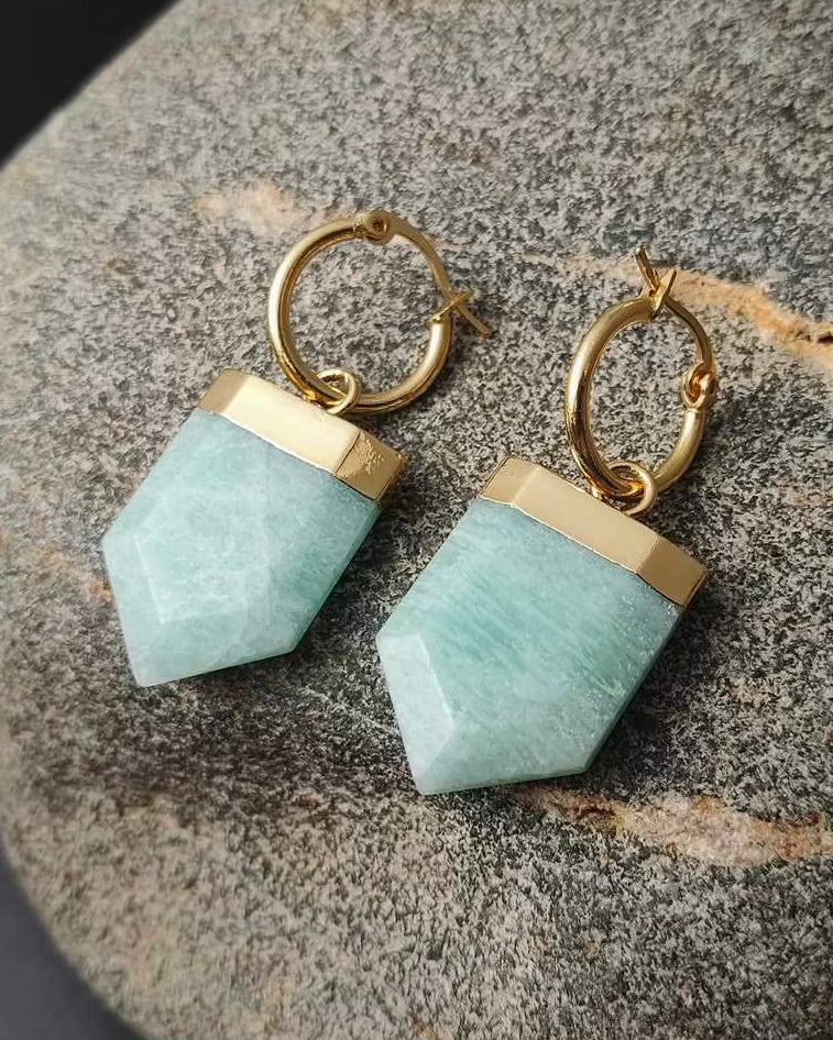 Cleopatra Amazonite Earrings