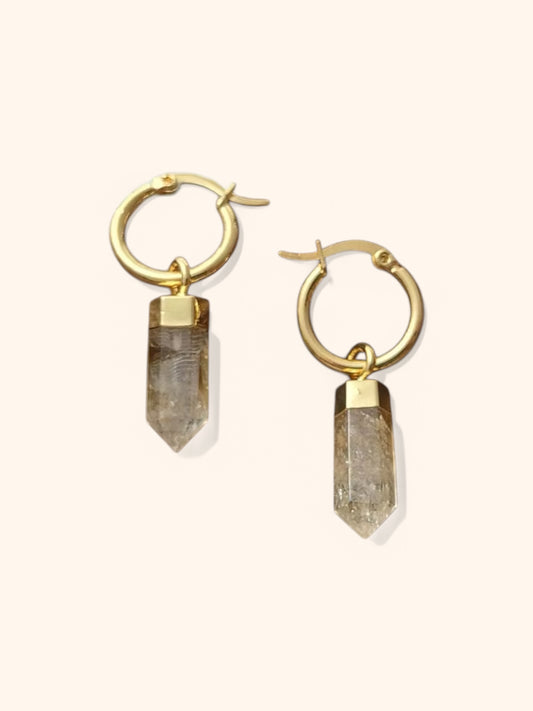 Athena Citrine Earrings