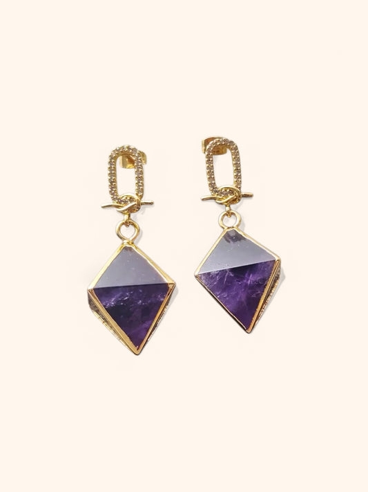 Sacred Amethyst Earrings