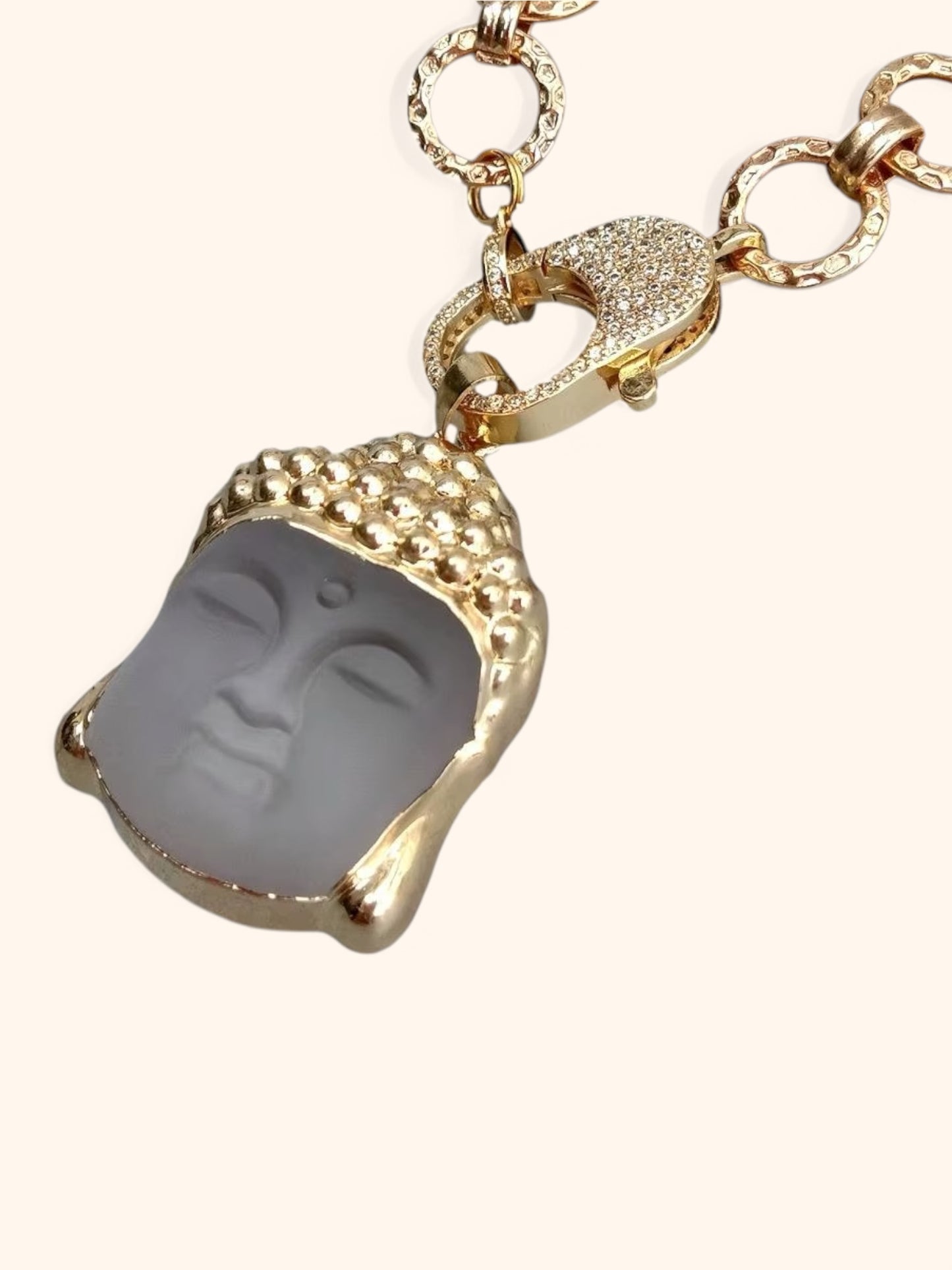 Quartz Buddha Necklace