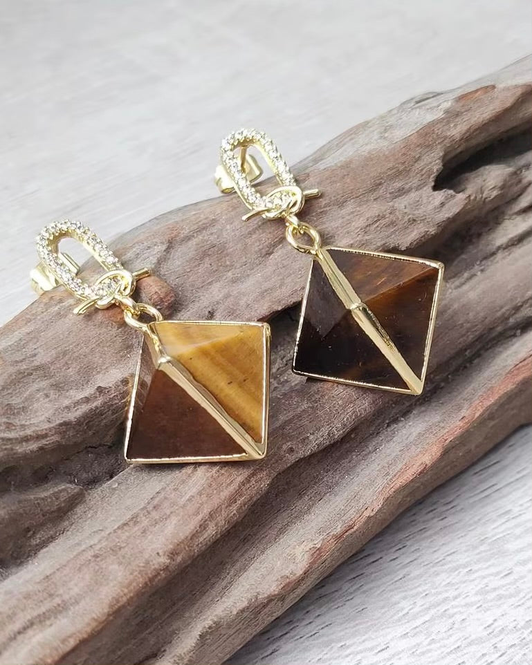 Sacred Tiger’s Eye Earrings
