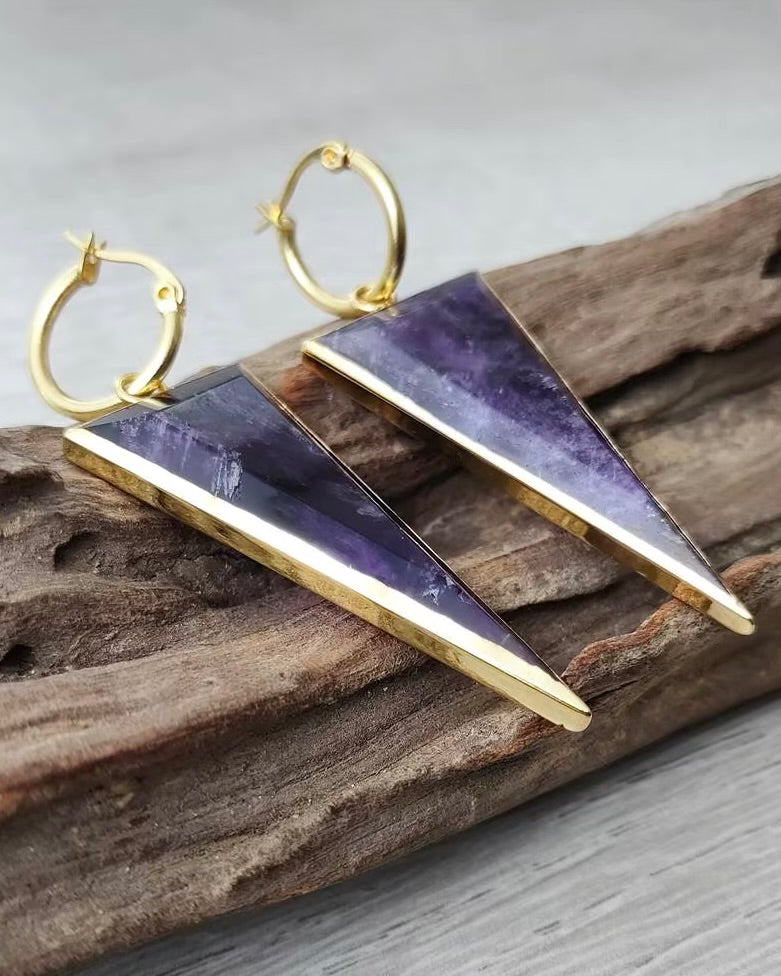 Candace Amethyst Earrings