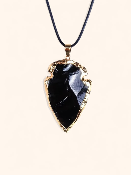 Obsidian Guardian Necklace