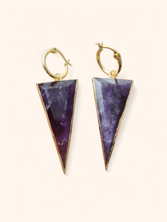 Candace Amethyst Earrings