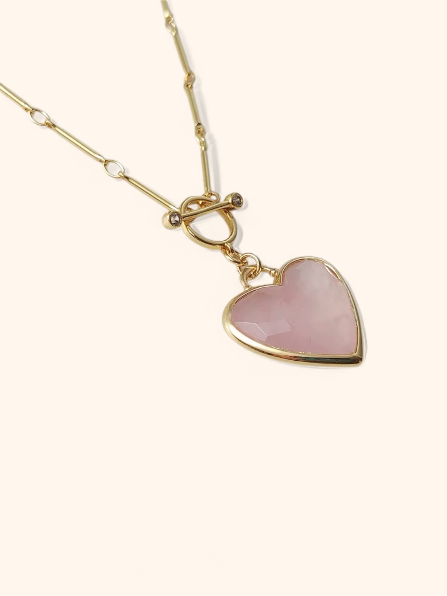Rose Quartz Pierre Necklace