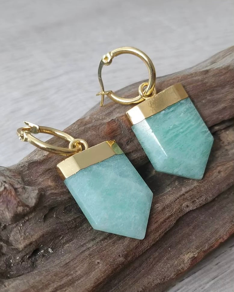 Cleopatra Amazonite Earrings