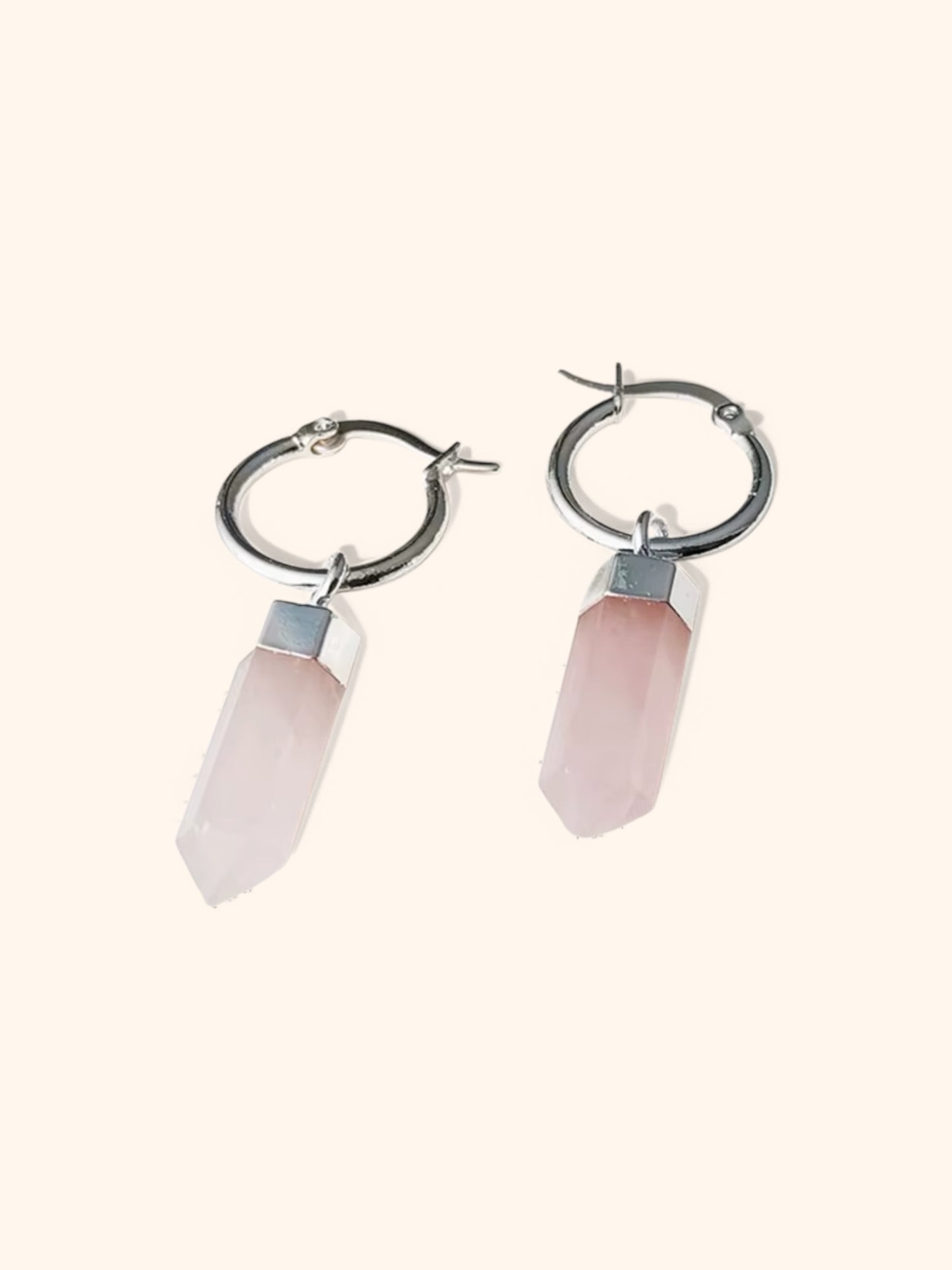 Athena Rose Quartz Earrings