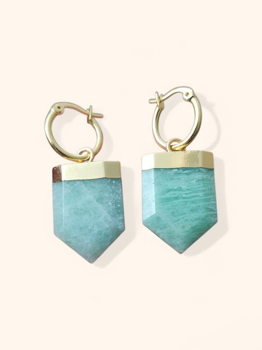 Cleopatra Amazonite Earrings
