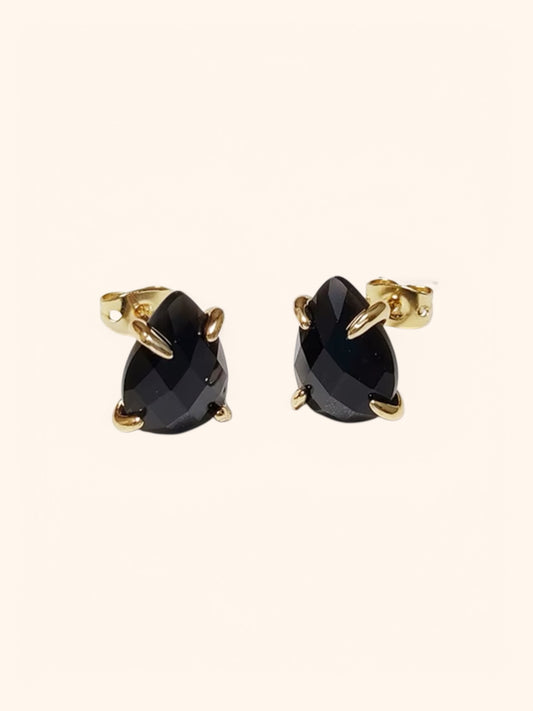 Obsidian Stud Earrings