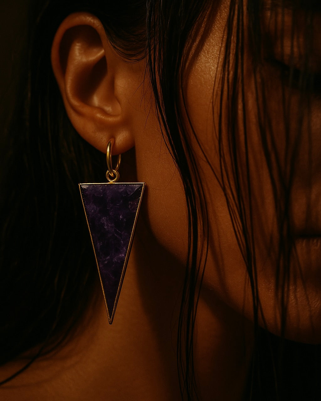 Candace Amethyst Earrings