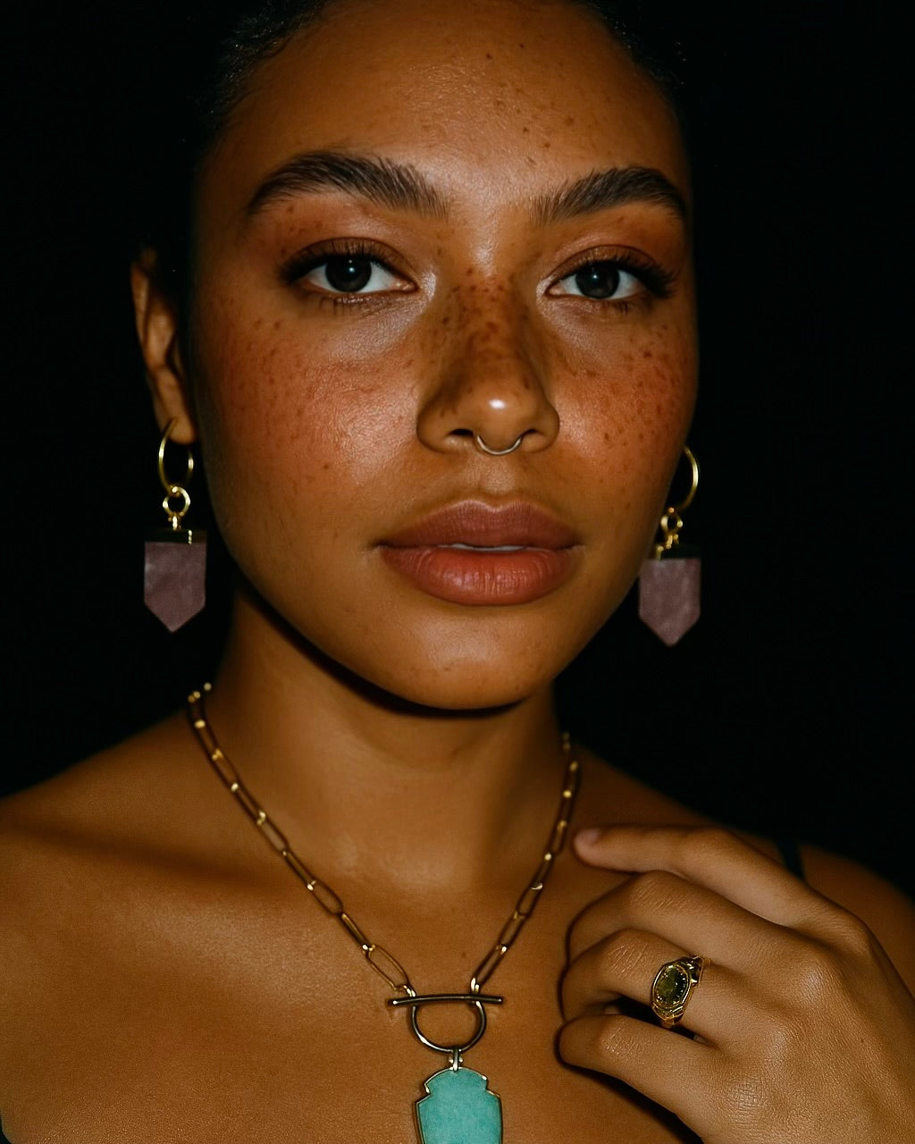 Cleopatra Rose Earrings
