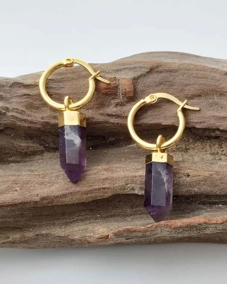 Athena Amethyst Earrings
