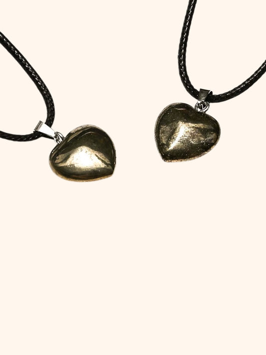 Pyrite Heart Necklace