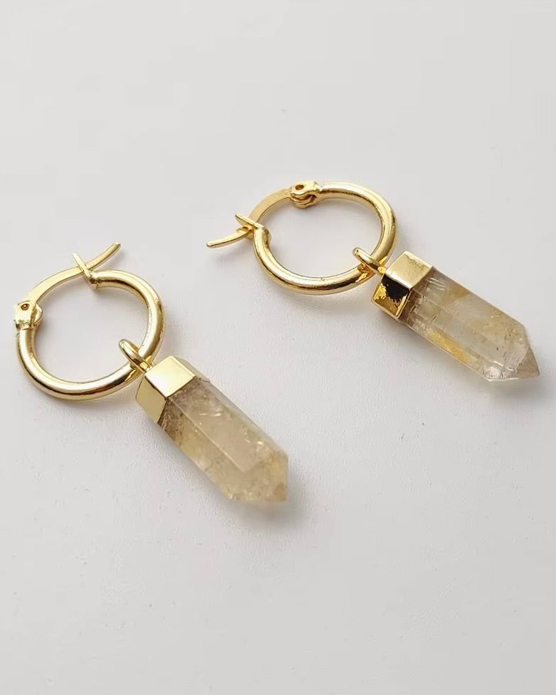 Athena Citrine Earrings