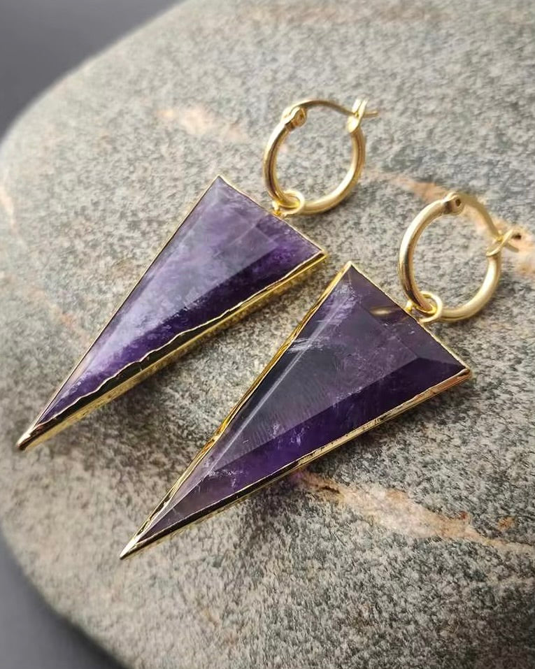Candace Amethyst Earrings