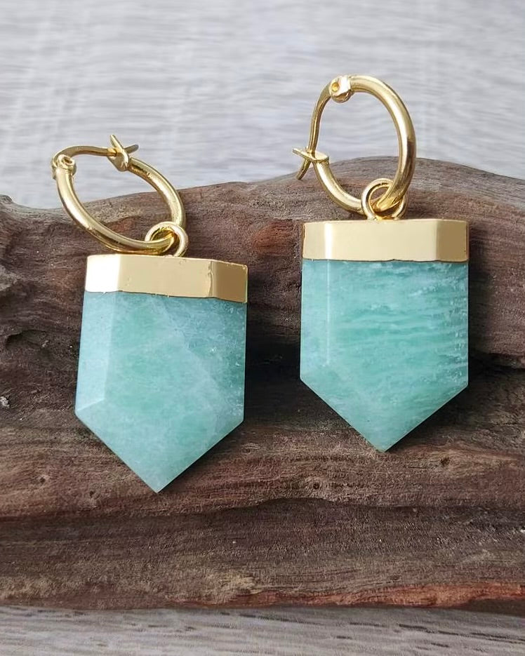 Cleopatra Amazonite Earrings