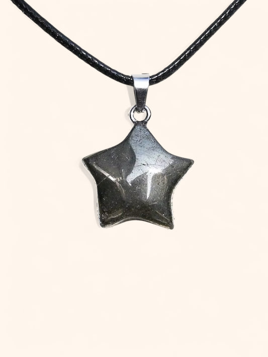 Pyrite Star Necklace