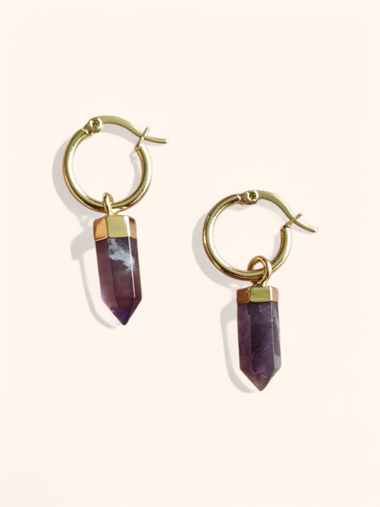 Athena Amethyst Earrings