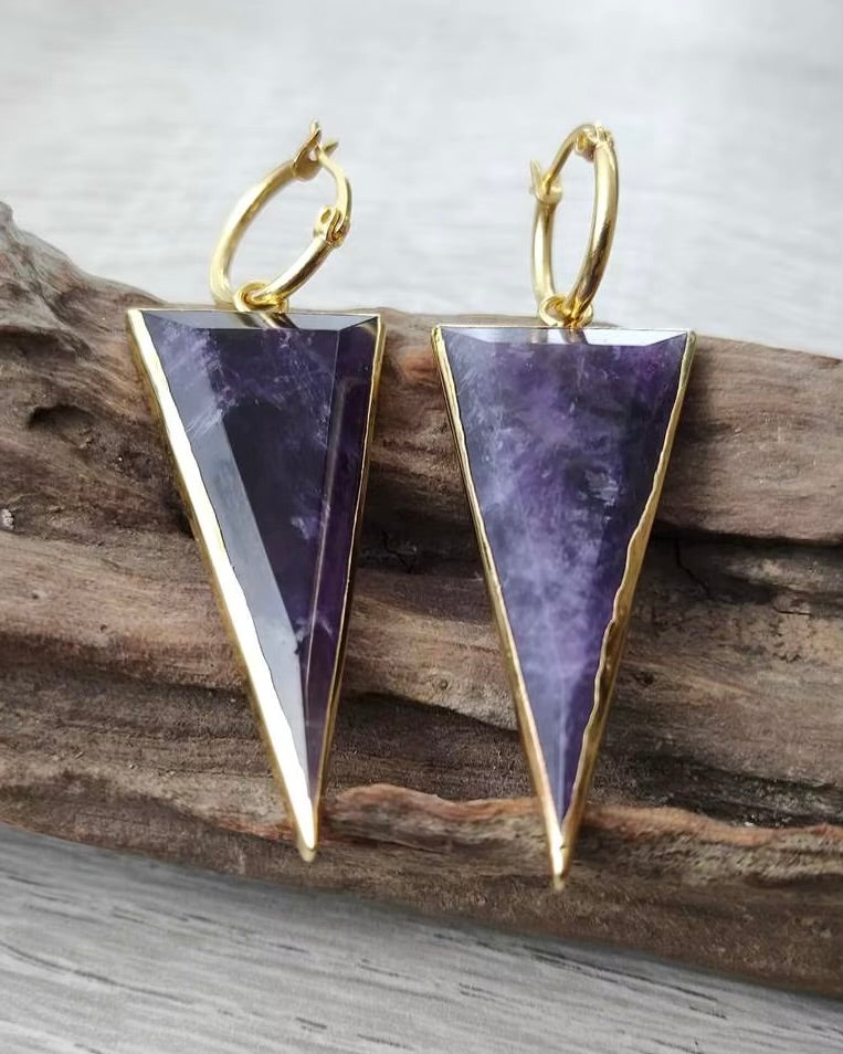 Candace Amethyst Earrings