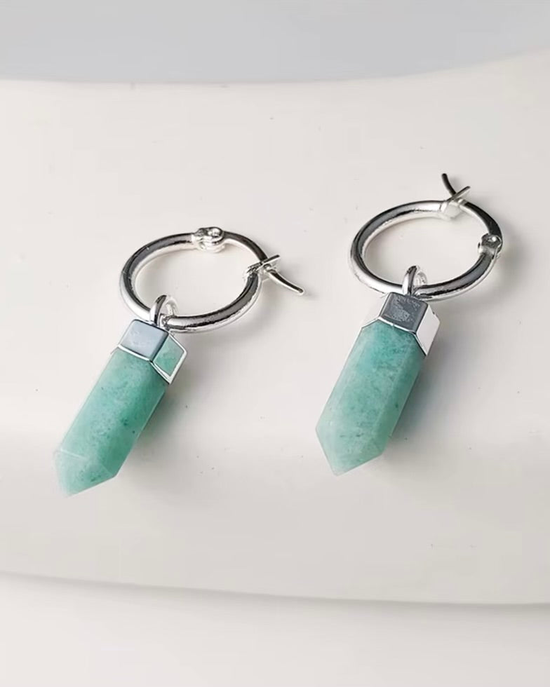 Athena Amazonite Earrings