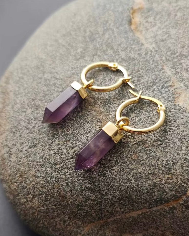 Athena Amethyst Earrings