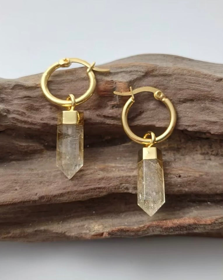 Athena Citrine Earrings