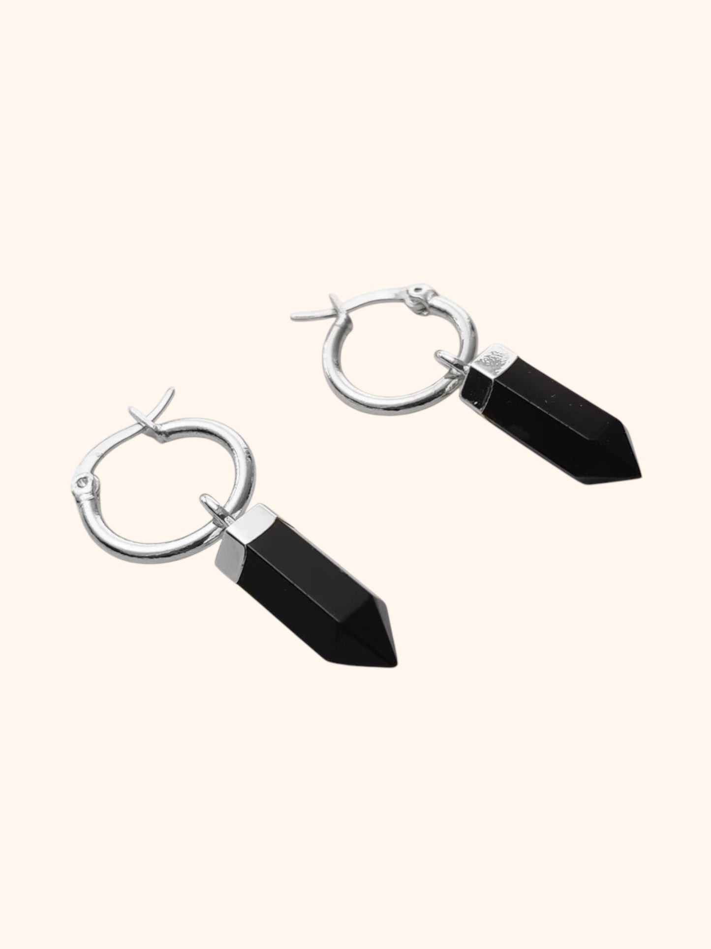 Athena Obsidian Earrings