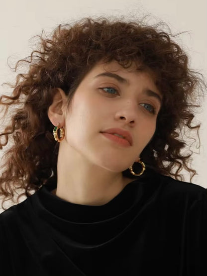 Vague d'Émeraude Earrings