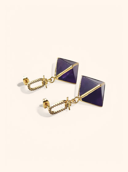 Sacred Amethyst Earrings