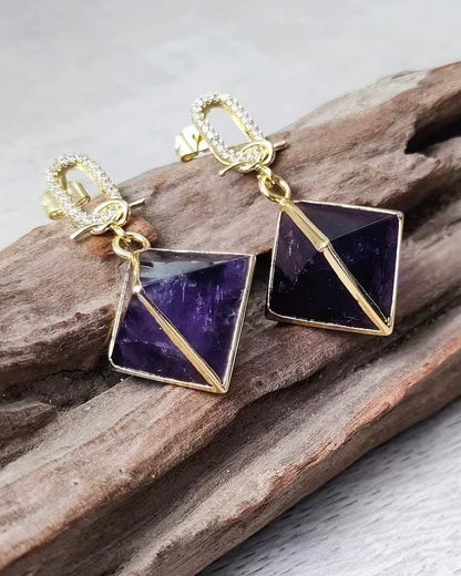 Sacred Amethyst Earrings