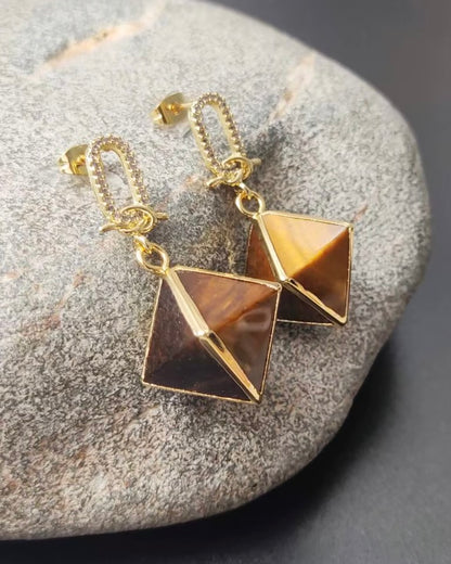 Sacred Tiger’s Eye Earrings